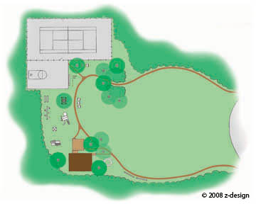 z-design design with nature at recreation area of environmental camp